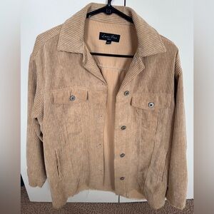 Love Tree Tan Corduroy Button-Up Jacket